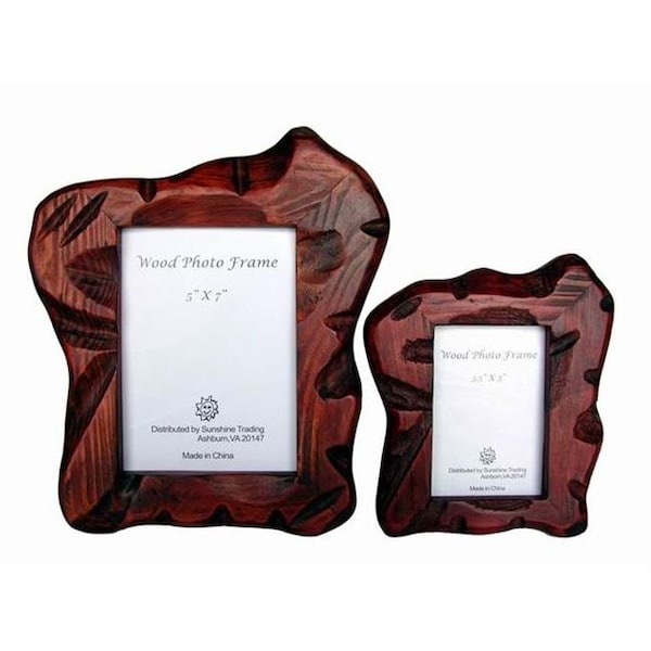 Sunshine Trading Picture Frames, ST-08-5 Handmade Wood Photo Frame - 3.5 x 5 Inch ST-08-5 - main